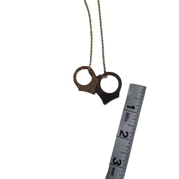 2pc Fashion Handcuff Necklace + Crystal Earrings Set - Picture 7 of 9